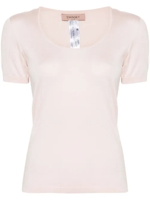 TWINSET cravate en soie - Rose - TWINSET - Modalova