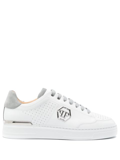 Philipp Plein Hexagon leather sneakers Men