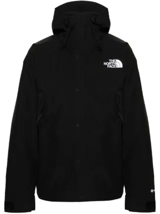 The North Face logo-embroidered Hooded Jacket | Black | FARFETCH