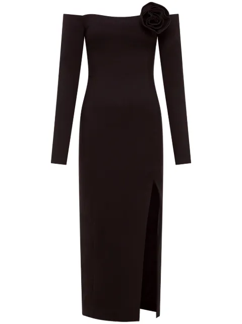 Nicholas Miriam floral-appliqué dress