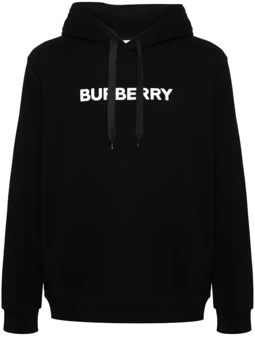 Hoodie en coton à logo imprimé - Burberry - Modalova