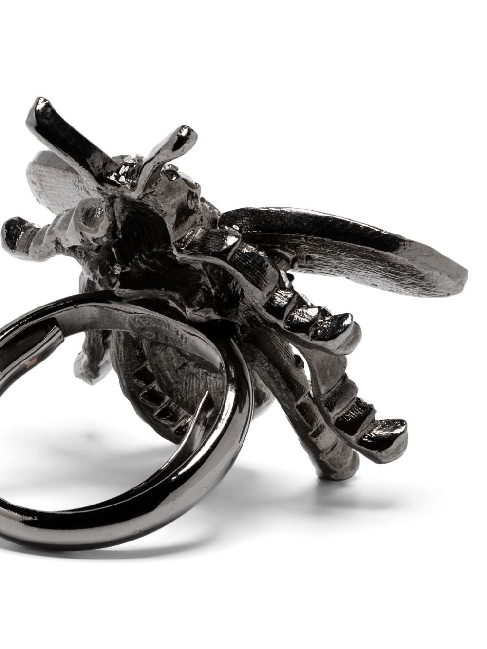 Pre-owned Kenneth Jay Lane  Bee-shaped Ring In Silver