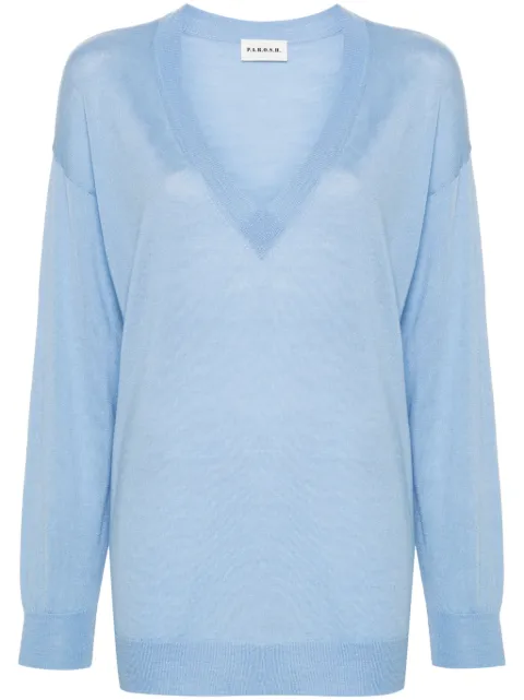 P.A.R.O.S.H. pull en laine mélangée à col v