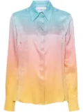 Casablanca Pastel Gradient silk shirt - Blue