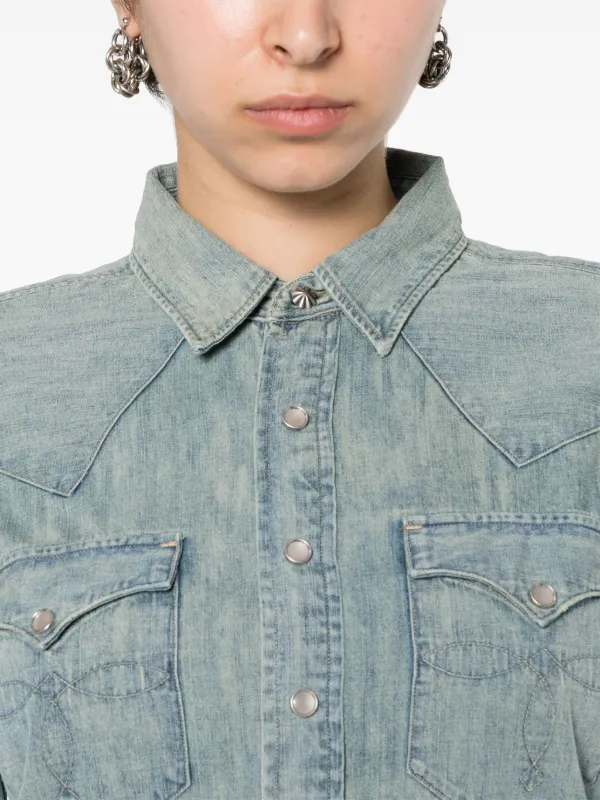 RRL デニムシャツ ブルー　L Ralph Lauren RRL デニムシャツ | ブルー | FARFETCH JP