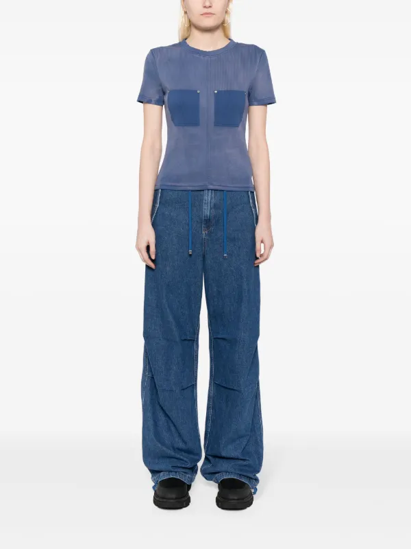 Dion Lee Parachute straight-leg Jeans | Blue | FARFETCH