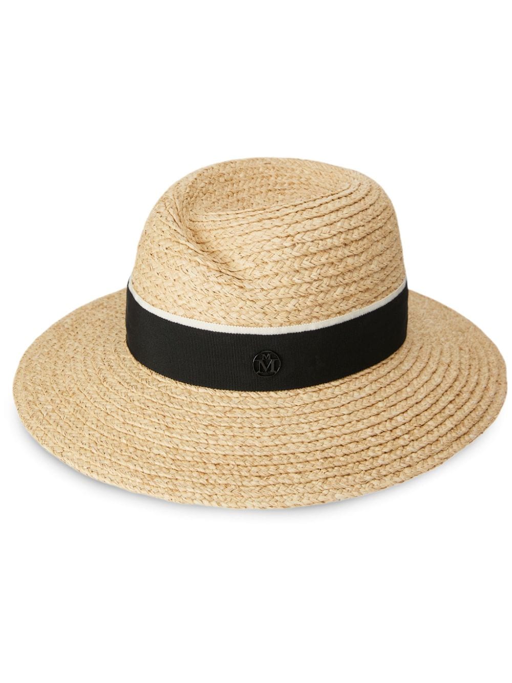 Maison Michel Virginie strap-detail hat Beige