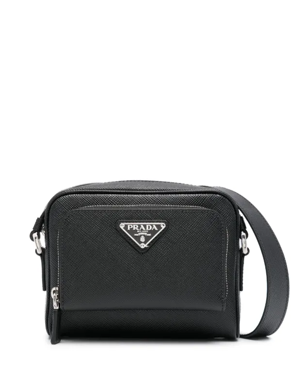 PRADA メッセンジャーバック　ブラック プラダ ショルダーバッグ 三角ロゴ メッセンジャーバッグ