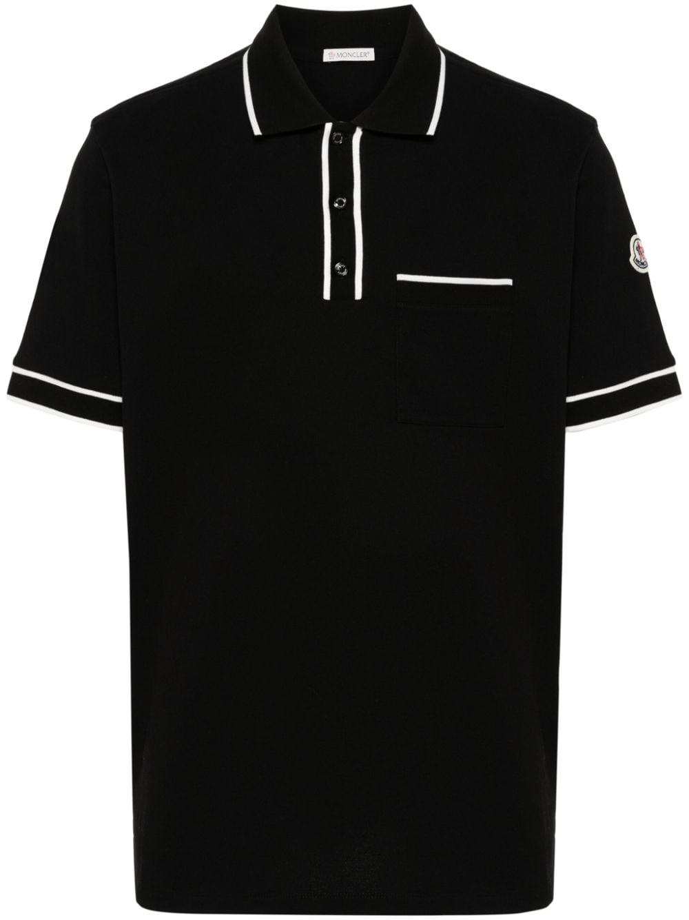 Moncler logo-patch Polo Shirt - Farfetch