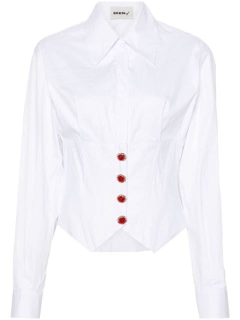 Seen Users Juliette boned cotton shirt