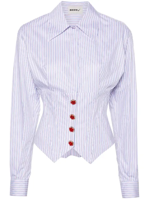 Seen Users Juliette boned cotton shirt