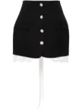 Seen Users Victorian Balloon wool miniskirt - Black