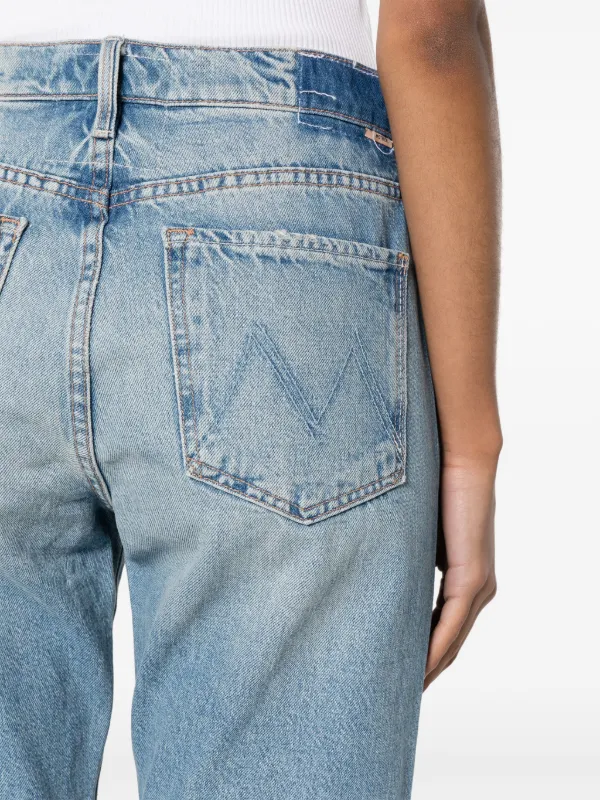 デニム・ジーパン Mother The Ditcher Hover Straight Jeans In Blue Denim MOTHER Ditcher Hover straight-leg Jeans | Blue | FARFETCH