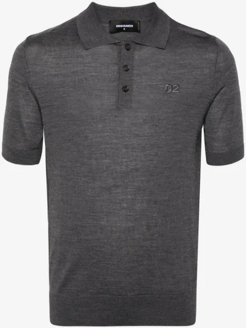 DSQUARED2 playera tipo polo de tejido fino