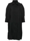 Issey Miyake Pre-Owned hooded lightweight coat - Black