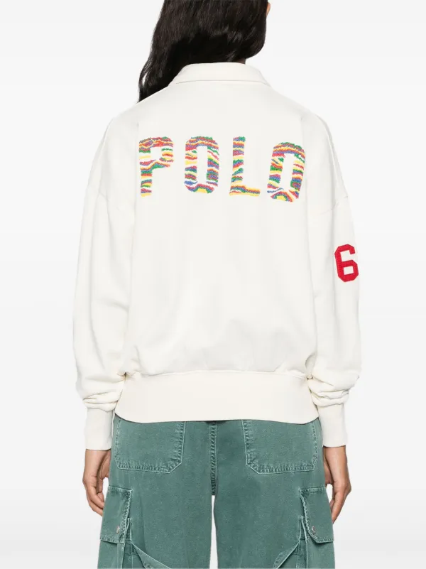 Polo Ralph Lauren logo-embroidered Polo Sweatshirt | Orange