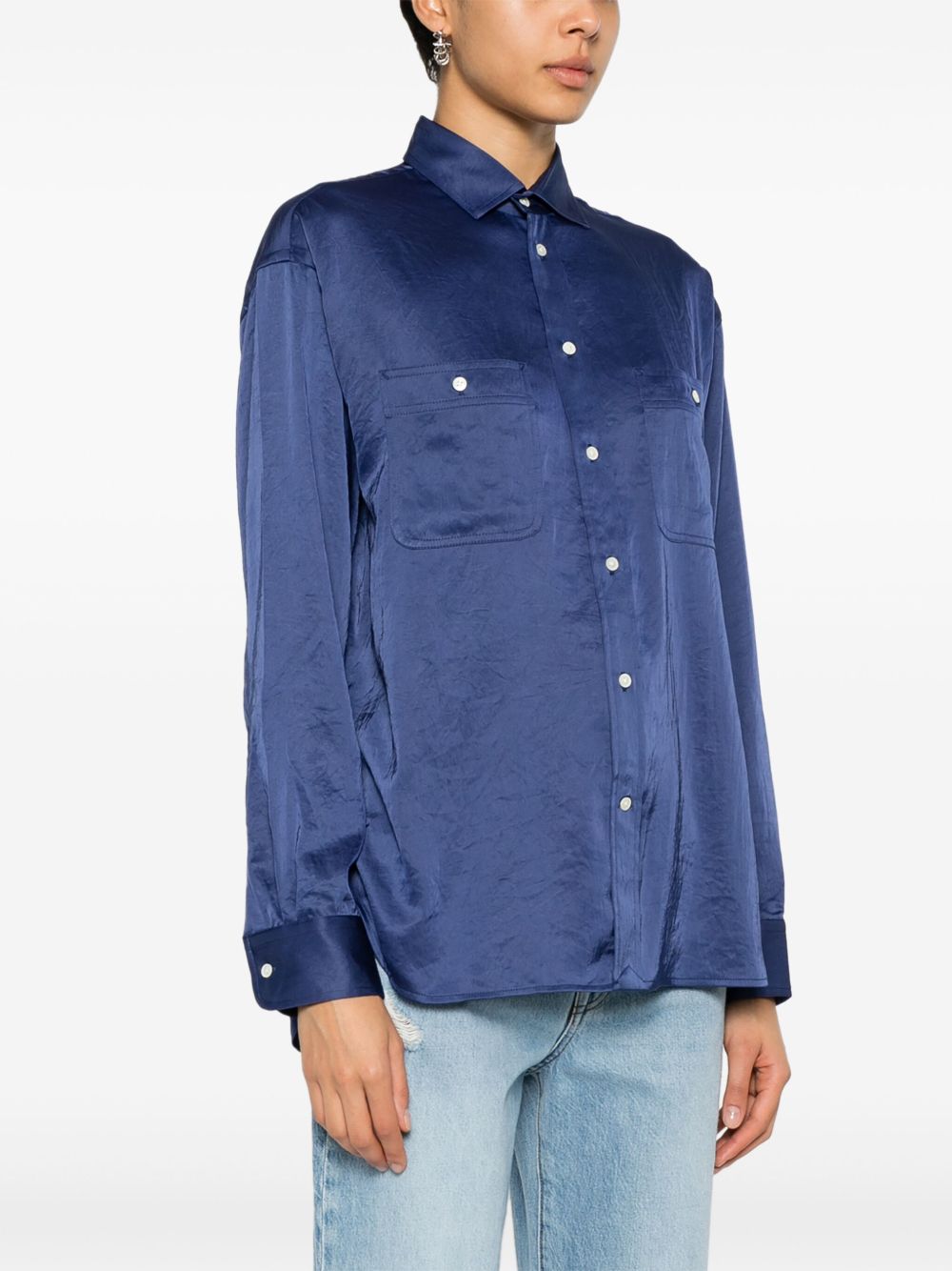 Polo Ralph Lauren long-sleeve satin shirt Women