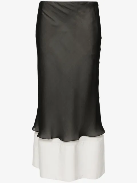 QUIRA Double flared miniskirt