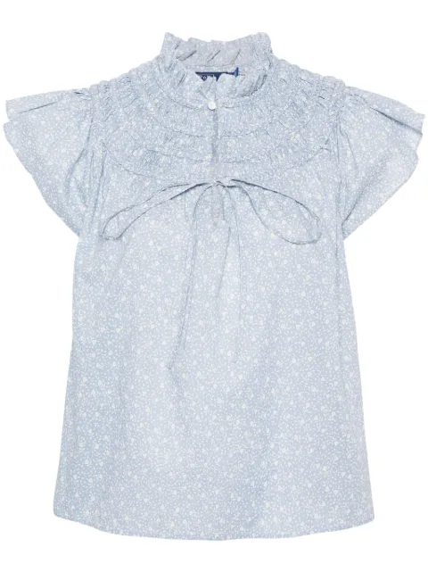 Polo Ralph Lauren floral-print cotton blouse