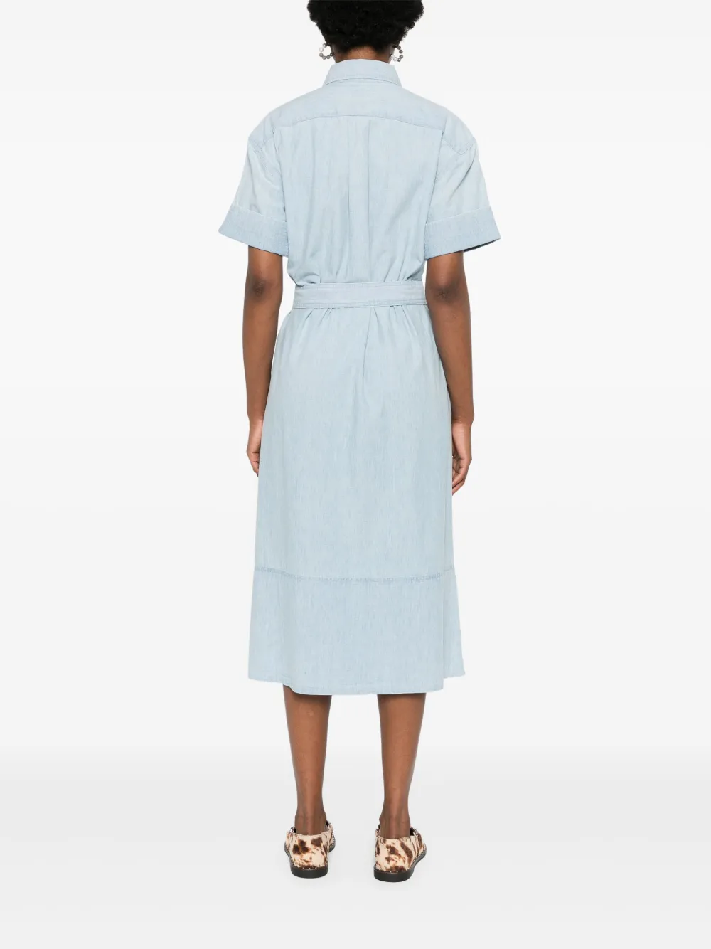 Polo Ralph Lauren Chambray blousejurk Blauw