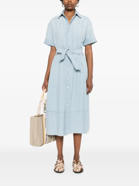 Polo Ralph Lauren chambray midi shirt dress 211935155 - 1