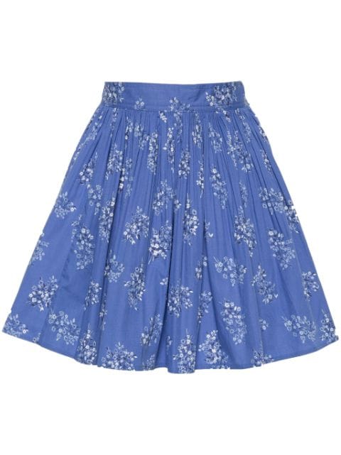 Polo Ralph Lauren floral-print pleated mini skirt