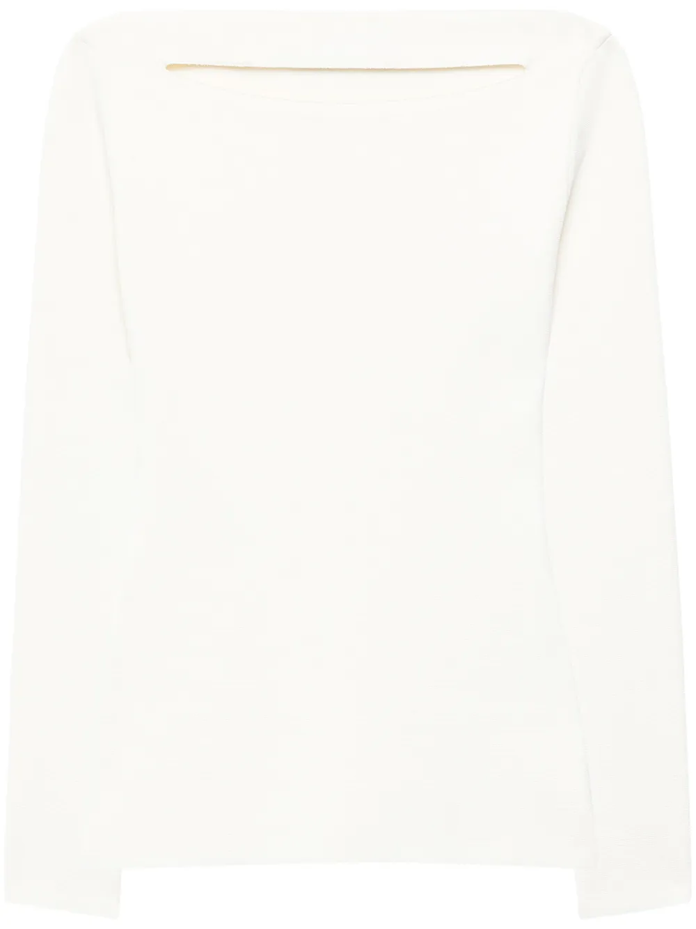 Another Tomorrow Top con dettaglio cut-out - Toni neutri