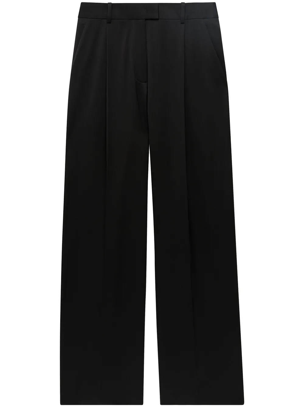 Another Tomorrow Pantaloni con pieghe - Nero