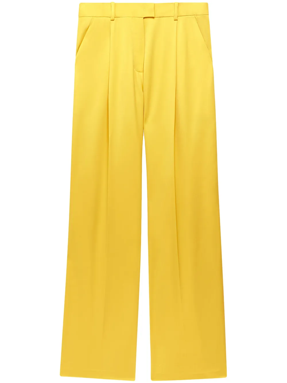 Another Tomorrow Pantaloni con pieghe - Giallo