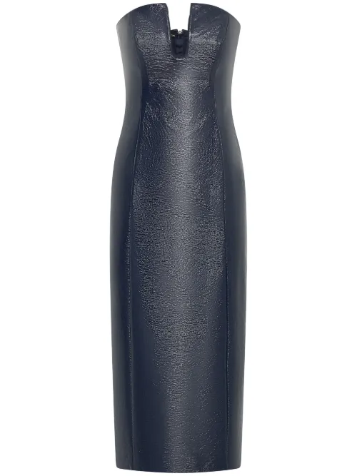 Robe mi-longue Katherine en cuir artificiel - Nicholas - Modalova