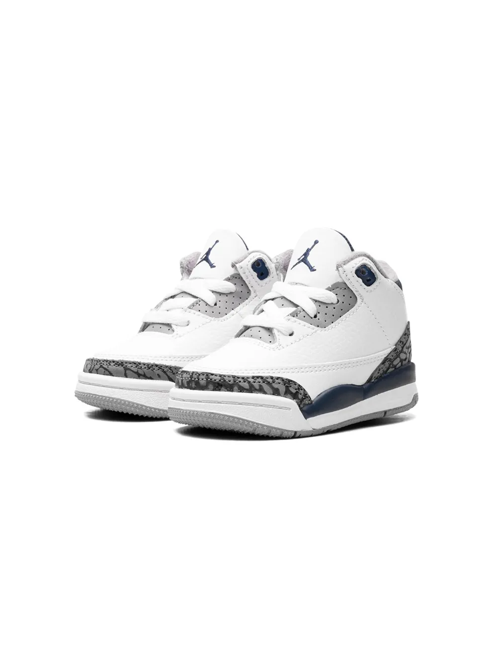 Jordan Air 3 Td "midnight Navy" Sneakers In White