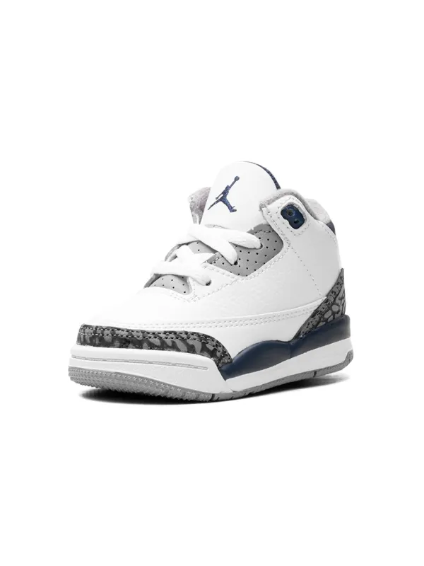 Jordan Kids Air Jordan 3 TD Midnight Navy Sneakers White FARFETCH ZA