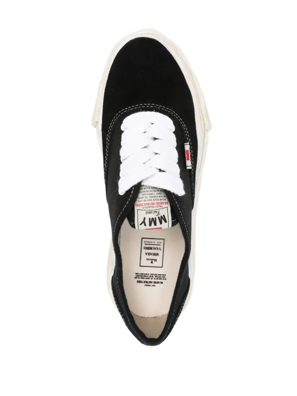 Maison MIHARA YASUHIRO Baker Canvas Sneakers | Black | FARFETCH IN