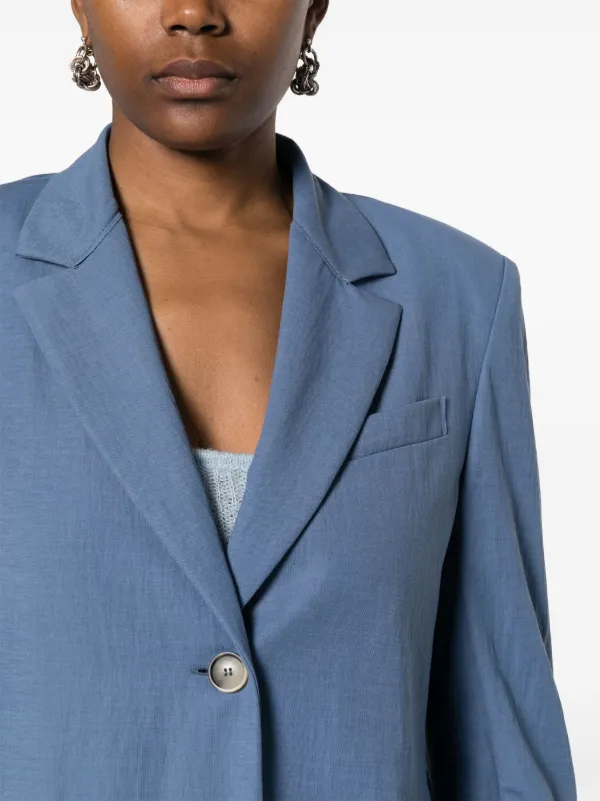 スーツ HARRIS WHARF LONDON Women Suit Jackets A3502MRARA01 Dark Blu Harris Wharf London single-breasted Blazer | Blue | FARFETCH