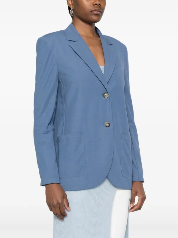 スーツ HARRIS WHARF LONDON Women Suit Jackets A3502PXL358 Blue Harris Wharf London single-breasted Blazer | Blue | FARFETCH