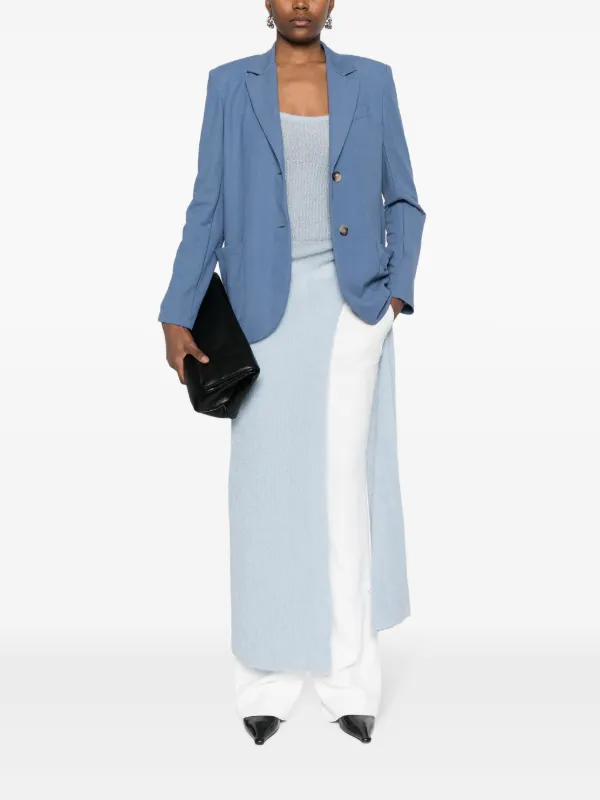 スーツ HARRIS WHARF LONDON Women Suit Jackets A3502PXL358 Blue Harris Wharf London single-breasted Blazer | Blue | FARFETCH