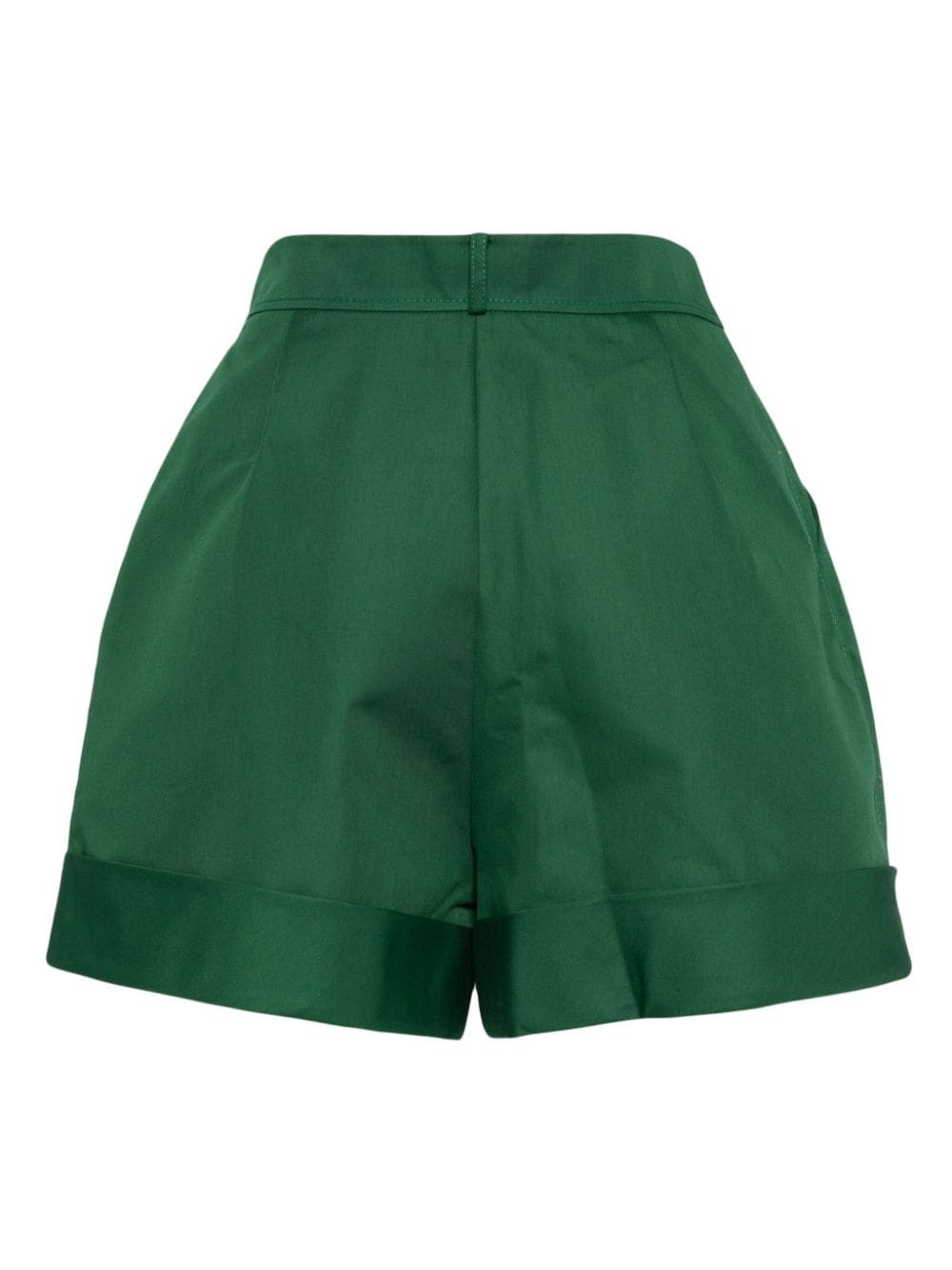 Shop Dice Kayek High-waist Wide-leg Shorts In Green