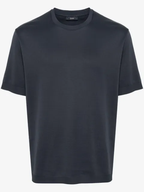 Herno logo-plaque knitted T-shirt