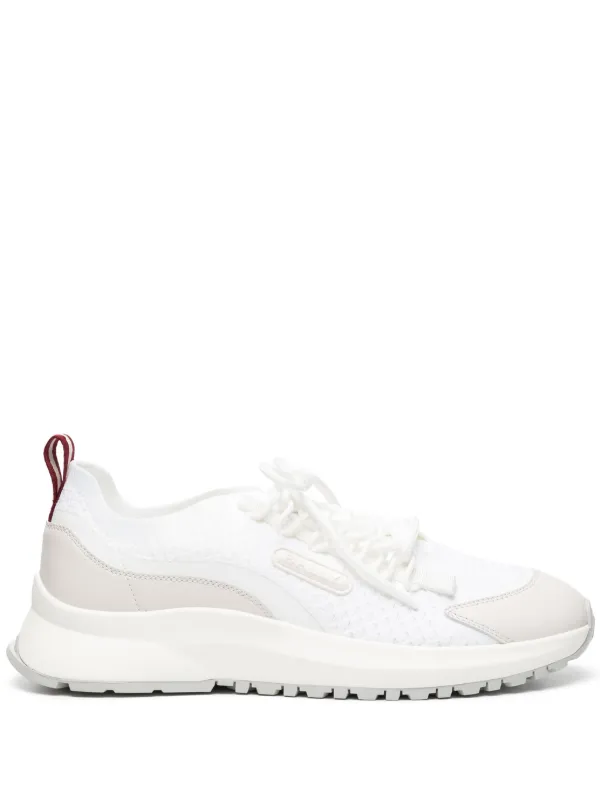 スニーカー BALLY Men Sneakers White MSK0BJVT031 I0Q6 Bally Mens Moony Sneaker - White Calf Plain - Size US 9 New