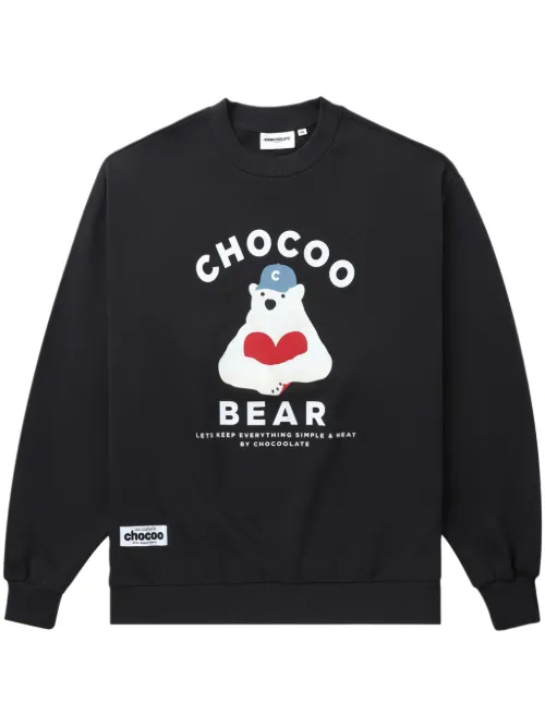 Sweat en coton à imprimé graphique - CHOCOOLATE - Modalova