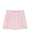 Balmain Kids elasticated cotton shorts - Pink