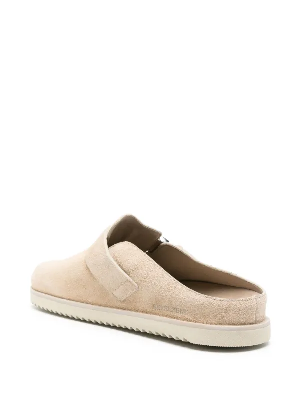 Represent Initial Suede Mules - Farfetch 
