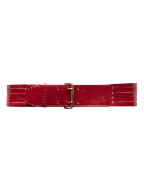 Alaïa Pre-Owned cut-out leather belt