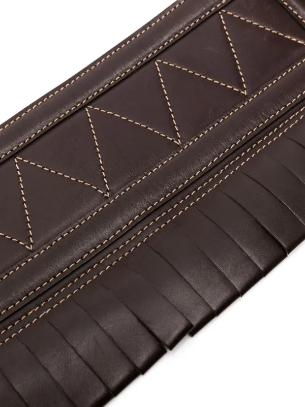 SALE【Alaia】フリンジ レザーベルト Alaïa Pre-Owned フリンジ レザーベルト | ブラウン | FARFETCH JP