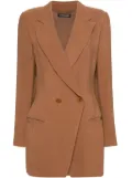 Giorgio Armani Pre-Owned double-breasted fluid blazer - Brown