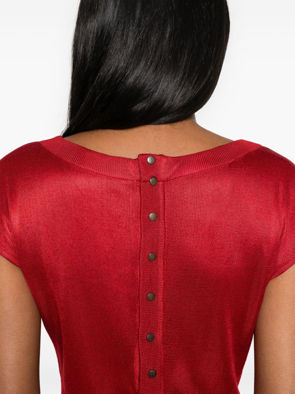 Pre-owned Alaïa 金属感效果针织西装套装 In Red