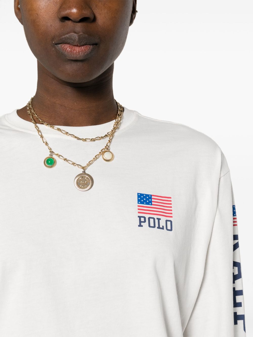 Polo Ralph Lauren Katoenen T-shirt met logoprint Wit