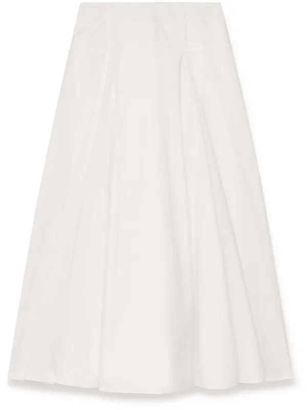 Another Tomorrow A-line Recycled-nylon Skirt in Neutrals