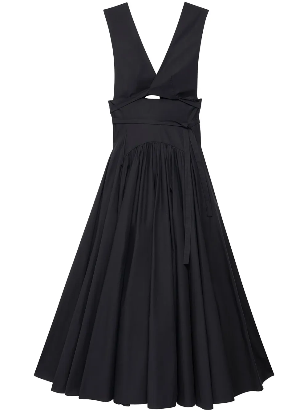 Another Tomorrow Abito con cut-out - Nero