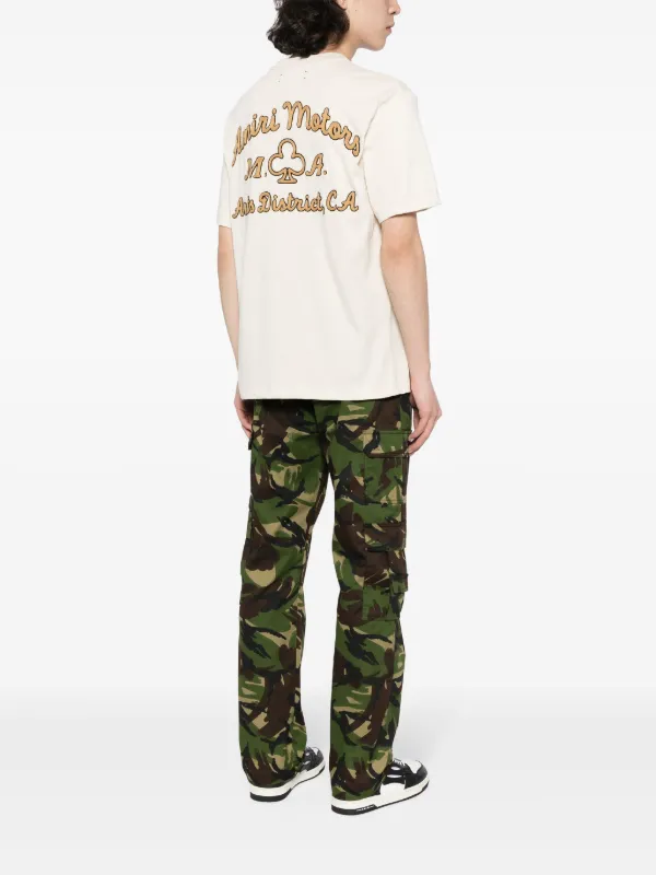 AMIRI Motors Cotton T-shirt | Neutrals | FARFETCH ID